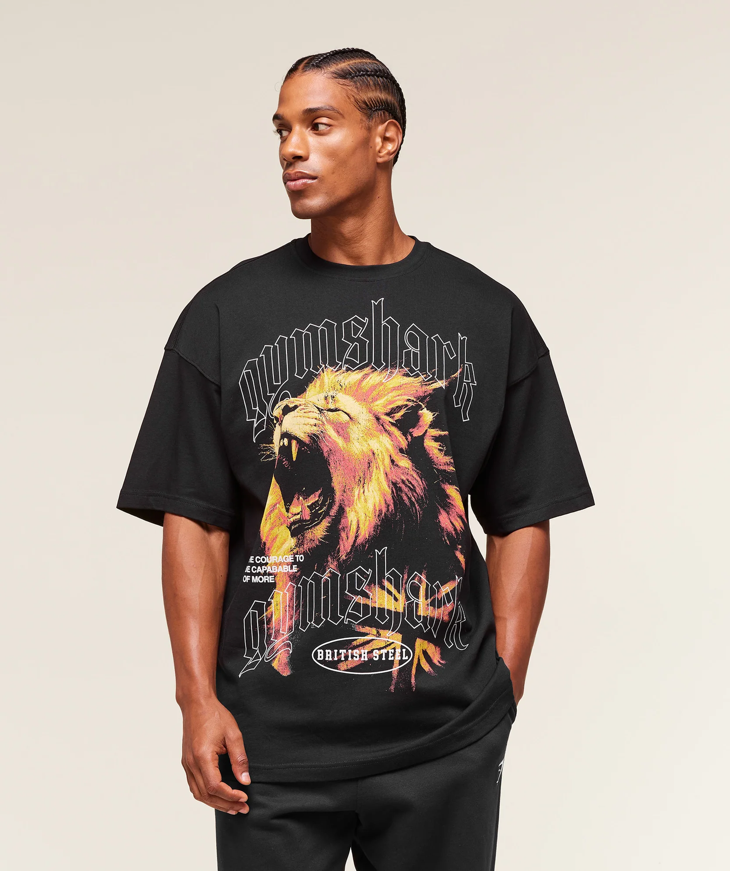 Gymshark - Oversized Lion Graphic Tee