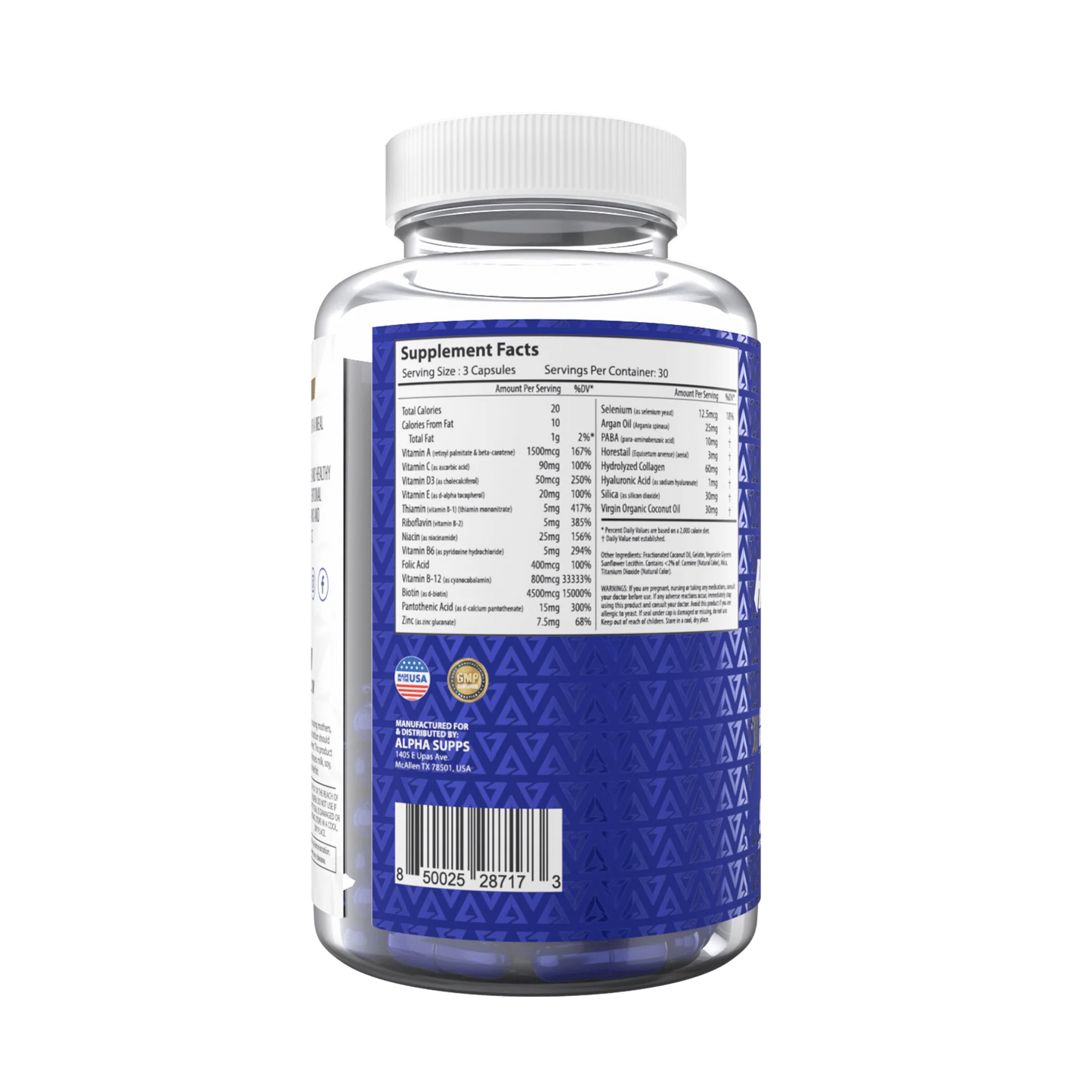 Alpha Supps - Hair Skin & Nails - 30 Servings