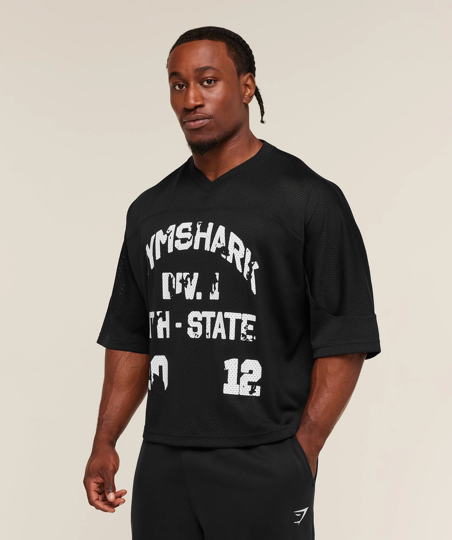 Gymshark - Graphic Mesh Oversized T-Shirt
