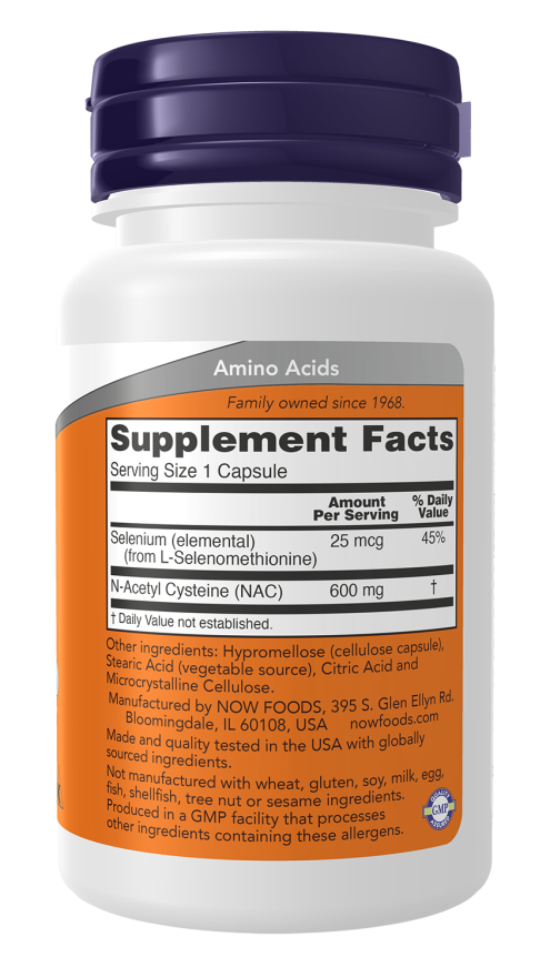 NOW Foods - NAC - 30 Capsulas