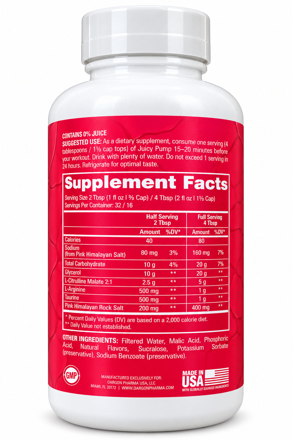 Dragon Pharma - Juicy Pump - 16 Servings