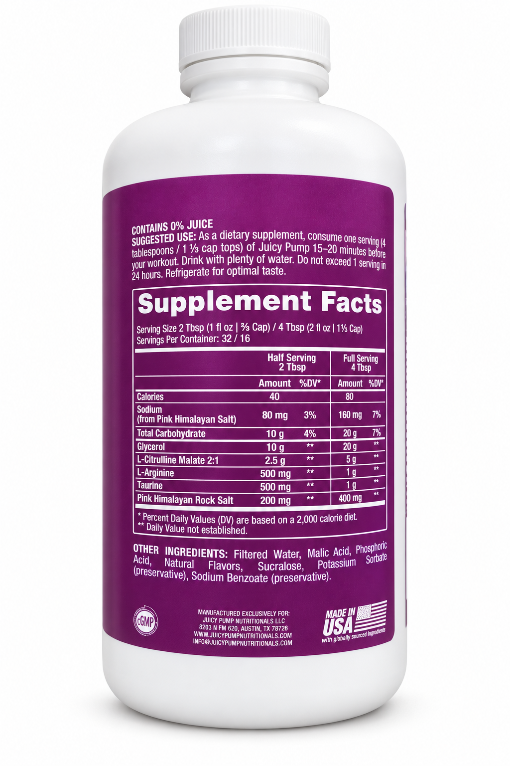 Dragon Pharma - Juicy Pump - 16 Servings